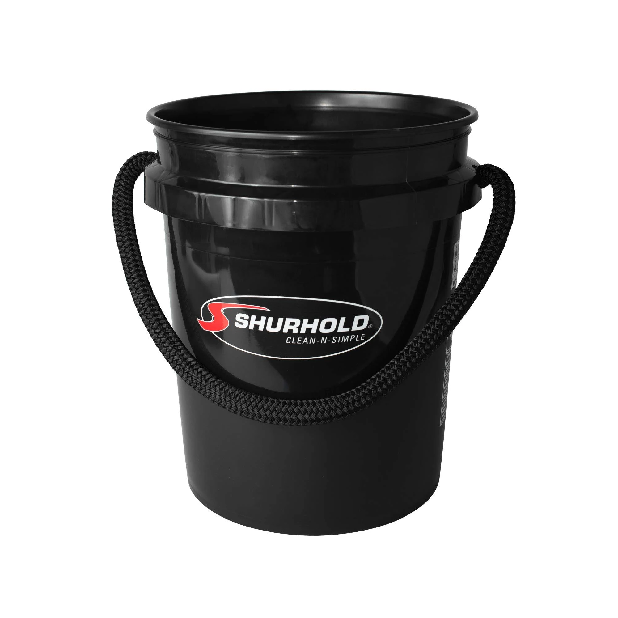 Shurhold Rope Handle Black Bucket 5 Gallon 2452