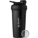 💣 BlenderBottle Classic Dinkware Plstic 24oz  Water Bottle W/Twist Lid Black🆕