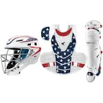 Easton Jen Schro The Very Best Stars & Stripes Fastpitch Catcher's Box Set-Medium