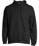 Gildan Mens Hooded Sweatshirt, Size: Large, Black