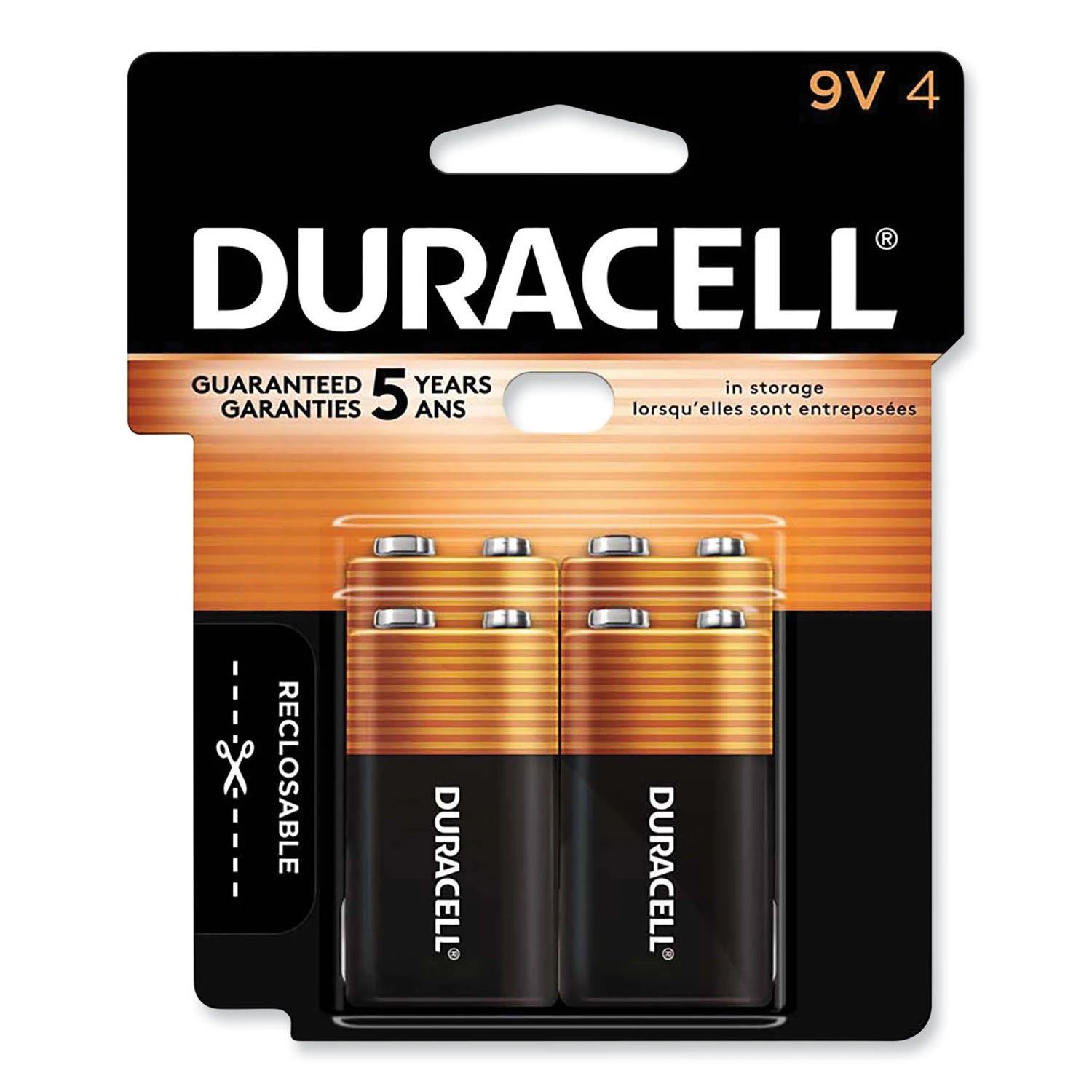 Duracell Coppertop - Battery 4 x 9V - Alkaline MN16RT4Z