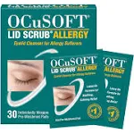 OCuSOFT Lid Scrub Allergy Eyelid Cleanser Pads 30 Count