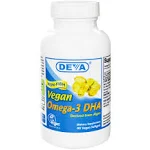 Deva, Omega-3 DHA, Vegan, 90 Vegan Softgels