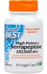 High Potency Serrapeptase 120000 SPU Helps Support Healthy Sinuses (90 Caps)