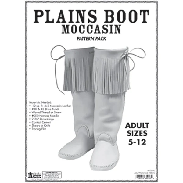 Tandy Leather Adult Plains Boot Moc Pattern Pack 6035-00