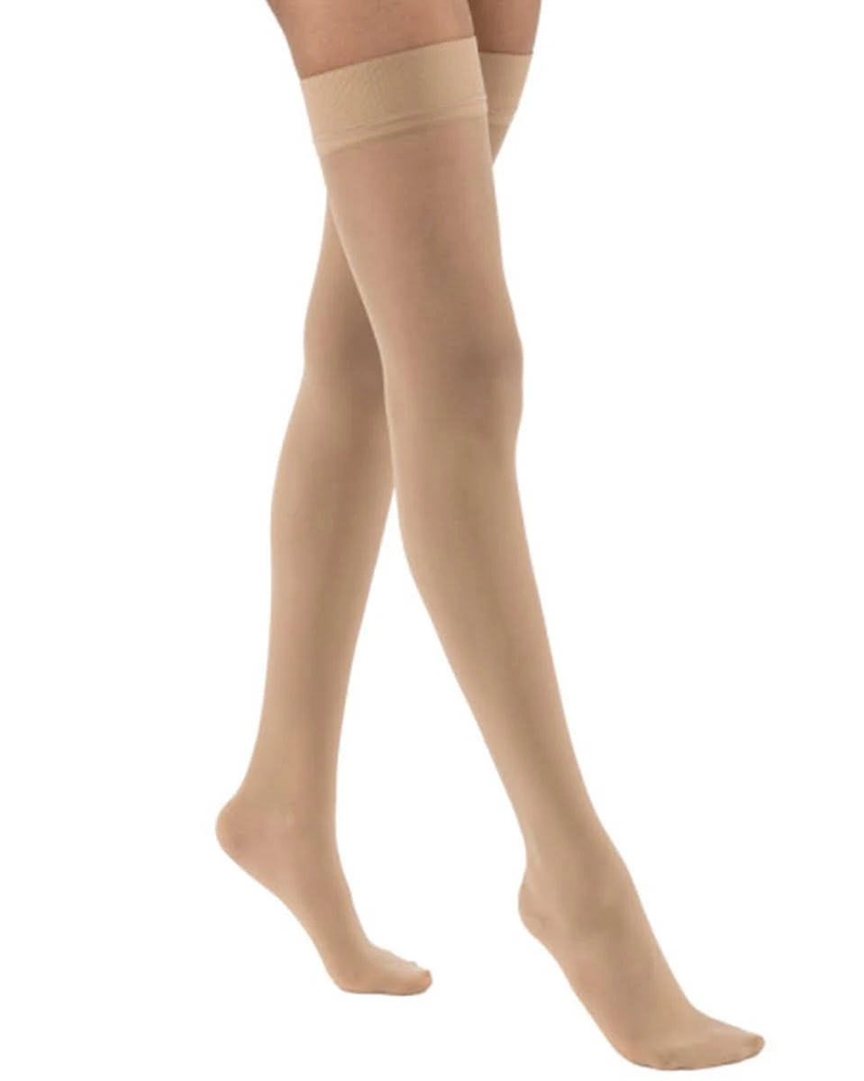 Jobst Ultrasheer Compression Stockings, 20-30 mmHg, Thigh high, Sensitive Band ...