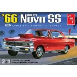 SKILL 2 MODEL KIT 1966 CHEVROLET NOVA SS 2-IN-1 KIT 1/25 SCALE BY AMT AMT1198 M