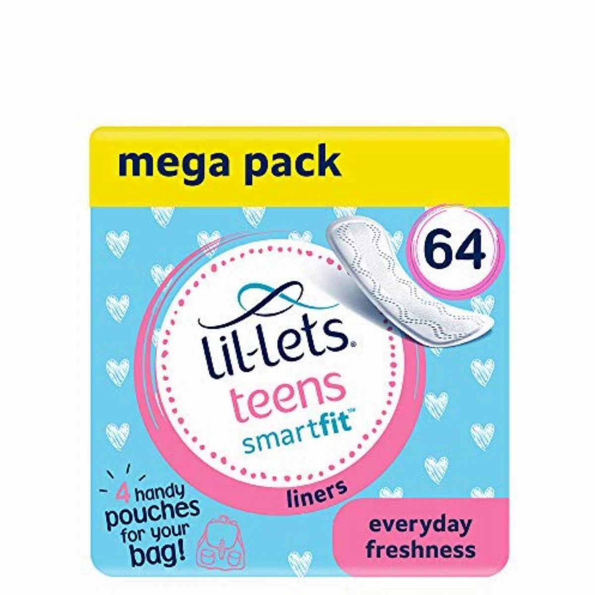 Lil-Lets Teens Liners, 4 Packs of 16 Liners