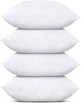 Utopia Bedding Throw Pillows Insert (Pack of 4, White) - 18 x 18 Inches Bed and