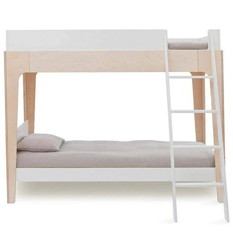 Oeuf Perch Collection Twin Bunk Bed - White/Birch