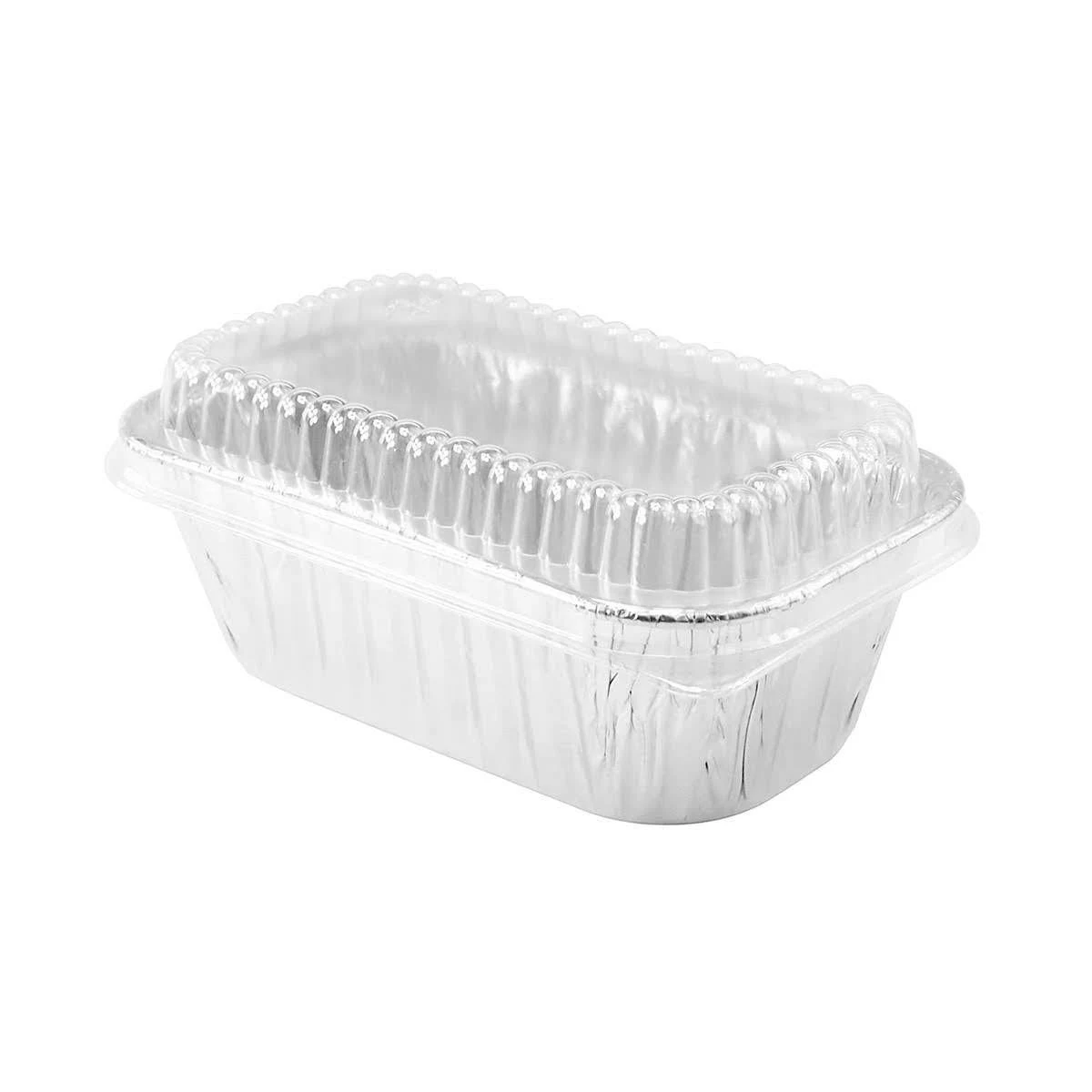 Disposable Aluminum Mini Loaf Pan with Lid Heavy Duty Baking Pans for Cooking & Storing