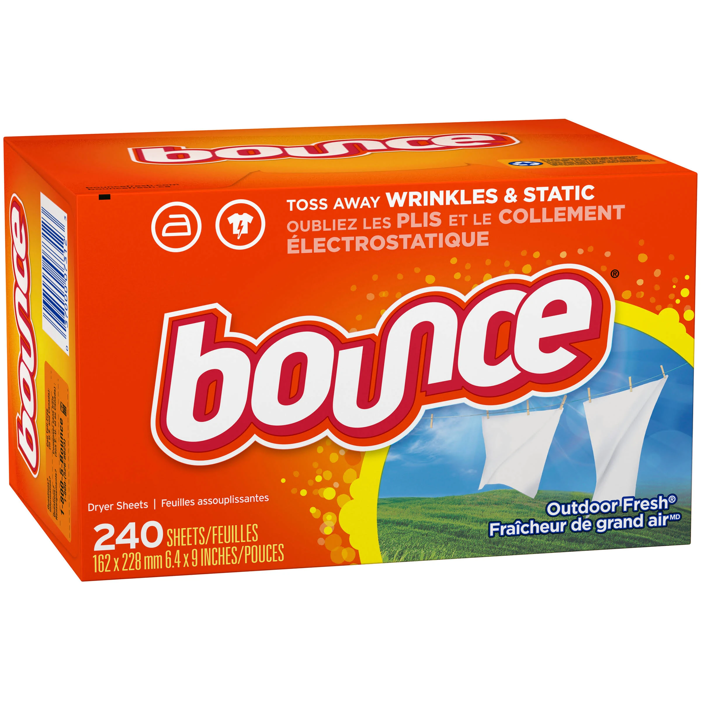 Bounce Outdoor Fresh Dryer Sheets 240 ct Box