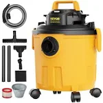 VEVOR Shop Vacuum Wet And Dry, 5 Gallon 6 Peak HP Wet/Dry Vac, Powerful Suction 