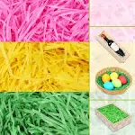 24oz Tricolor Paper Grass Pastel Colors Easter Eggs Hunt Easter Basket Fillers