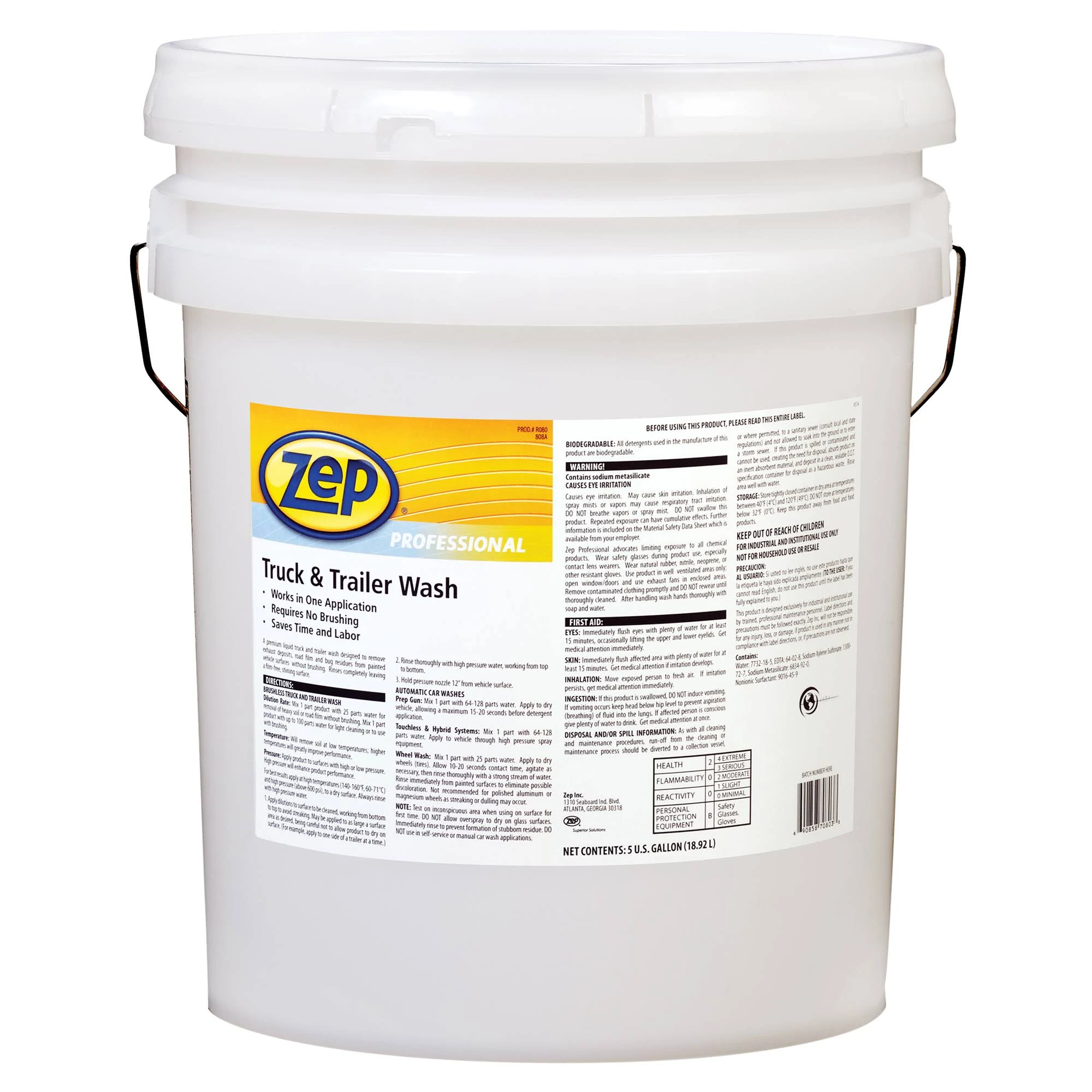 Zep Professional Truck and Trailer Wash 5 Gallons