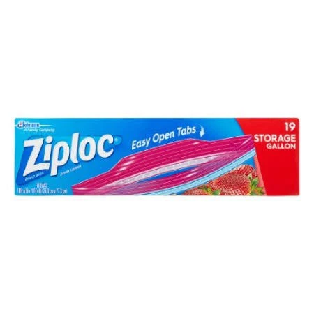 Ziploc Double Zipper Storage Gallon Bags - 19 CT