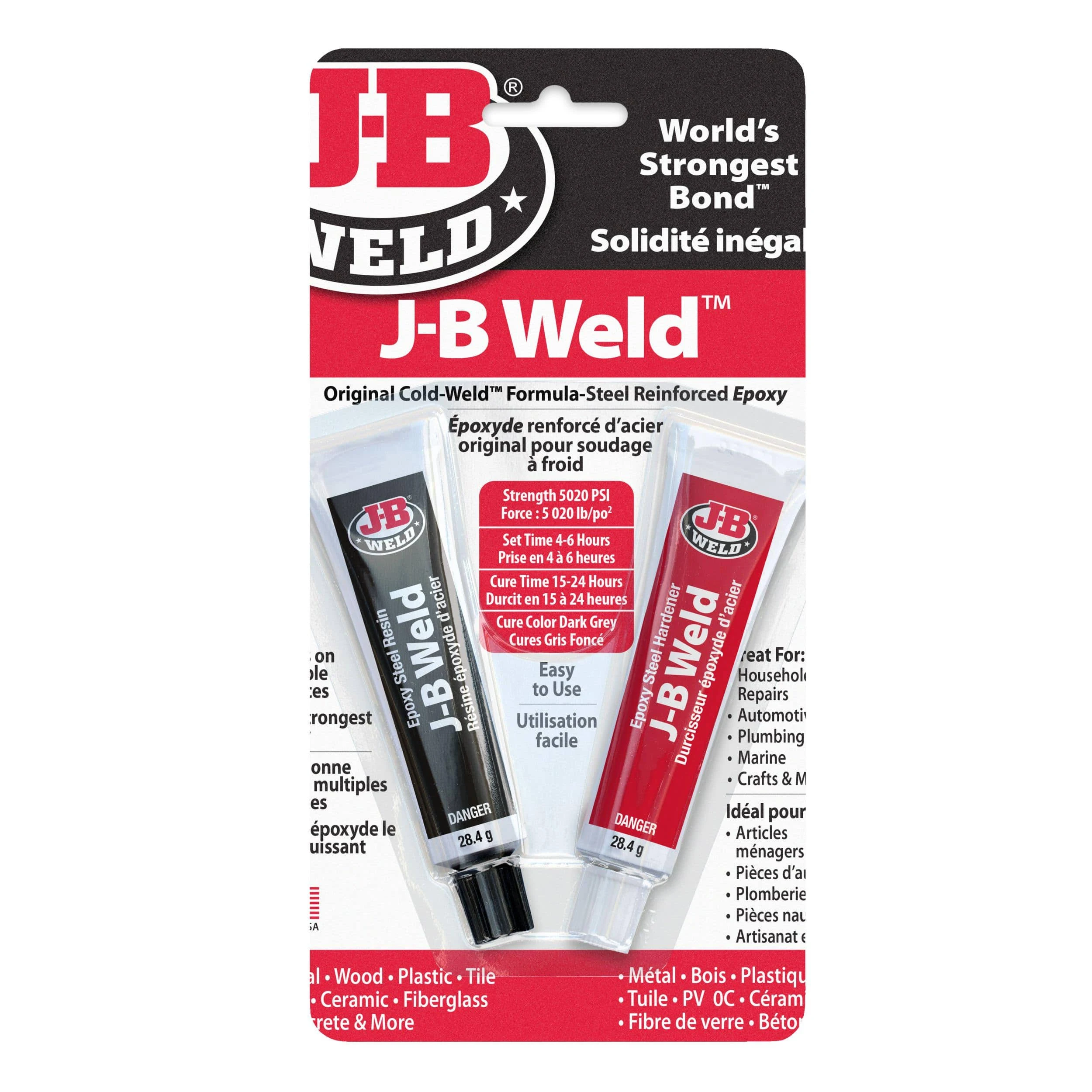 J-B Weld 8265S Twin Cold-Weld Steel Epoxy