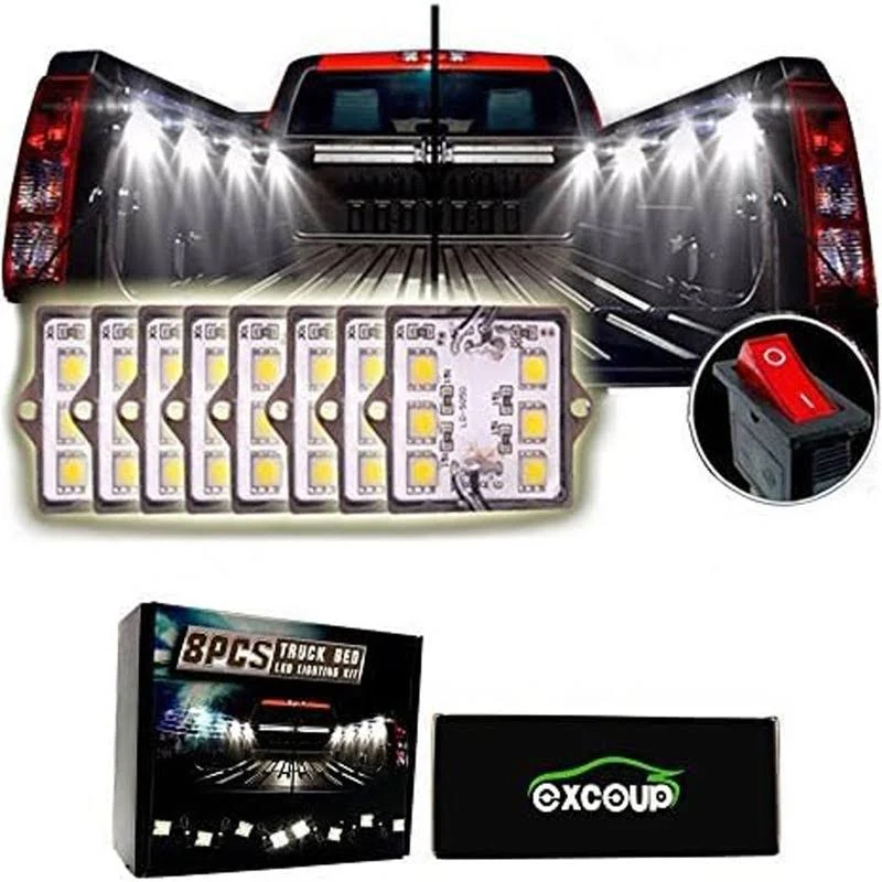 LED Lights for Truck Bed LED Lighting Kit Pickup Bed Lights with 48 Super Bright