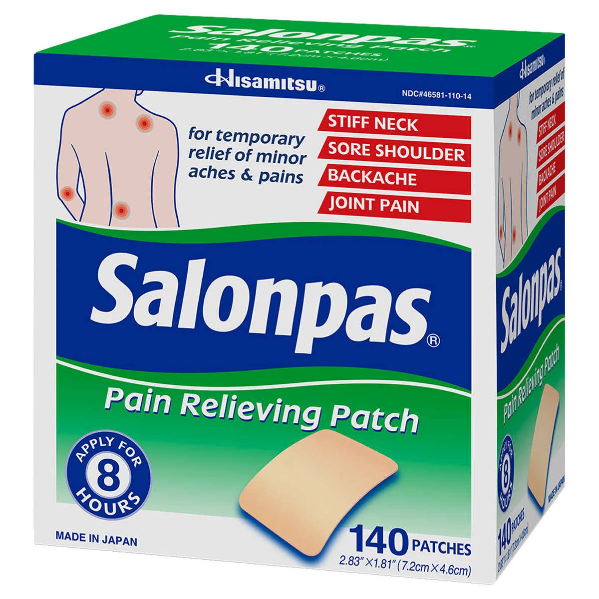 Hisamitsu Salonpas Pain Relieving Patch - 140 count