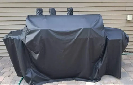 Heavy Duty Waterproof Grill Cover for Char-Griller Duo 5050/5650 Double Play with Side Fire Box