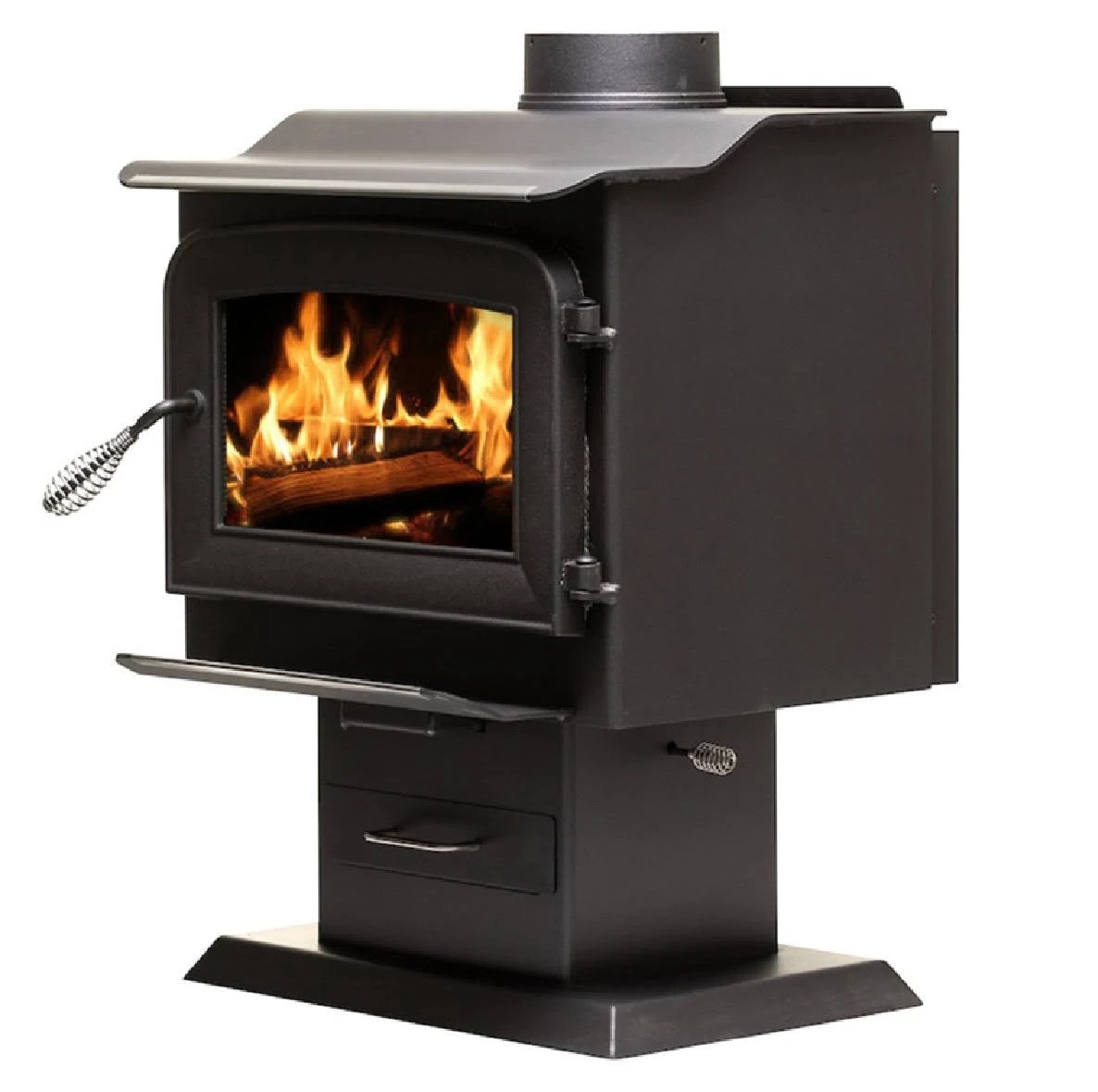 Ashley Hearth AW1120E-P Pedestal Wood Stove - 1200 Sq. ft.