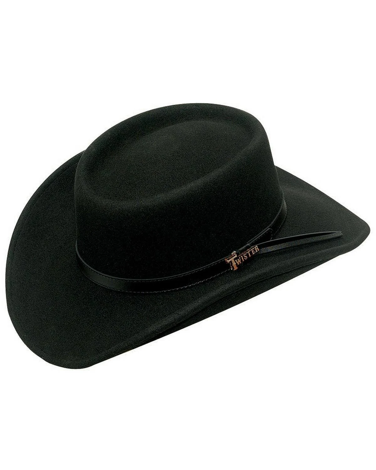 Twister Men's Crushable Black Gambler Hat