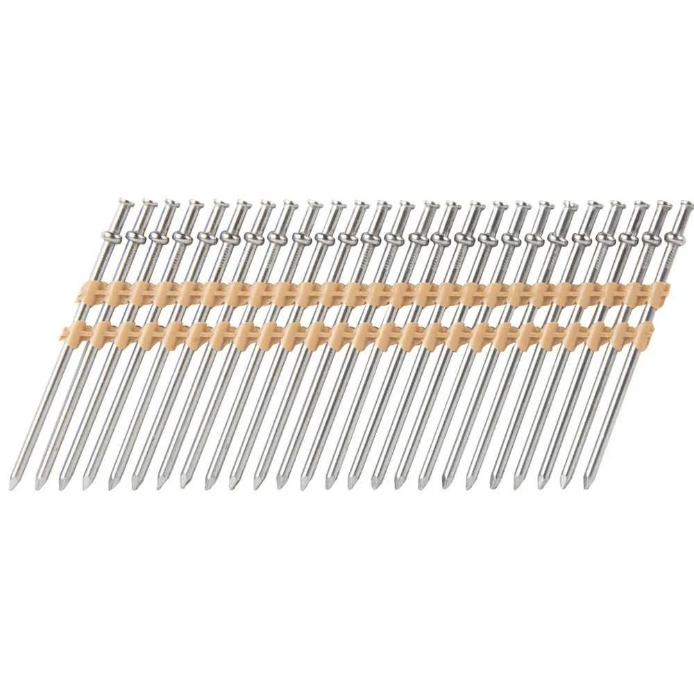 Metabo HPT Collated Duplex Nails | 2-1/4 Inch x .131 | 21 Degree | Smooth Shank | Full Round Head | Bright Basic | 50214-6D