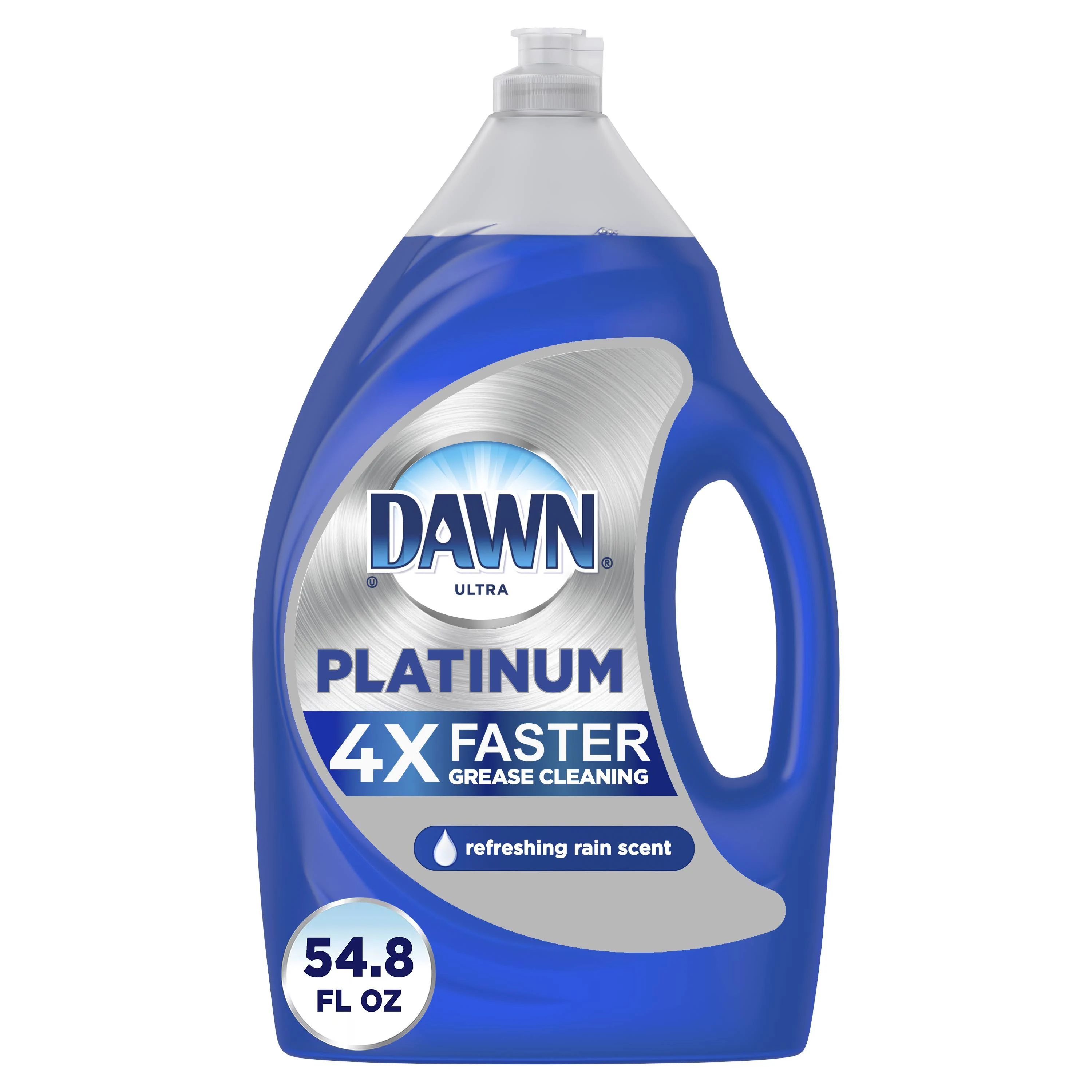 Dawn Ultra Dishwashing Liquid, Refreshing Rain Scent, Platinum - 1.62 l (1.71 qt ...