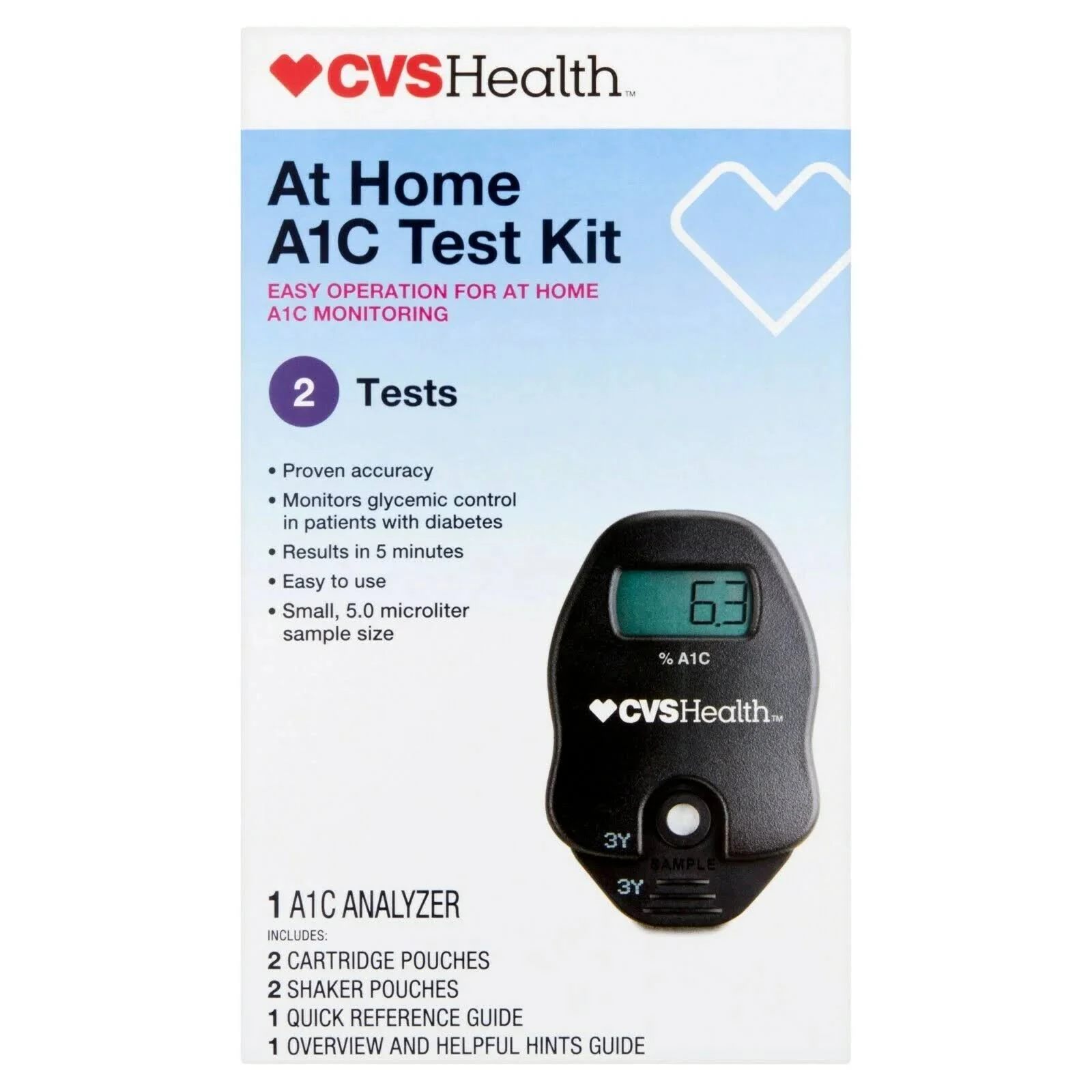 Dr. Boz - Hemoglobin A1C Test Kit - Easy & Convenient At-Home Testing - Monitor Blood Sugar & HbA1c Levels - Accurate and Reliable Results - Quality Tested and Trusted - Made in the USA