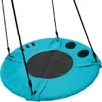 Vivere Flying Saucer Tree Swing Hammock Chair for Kids, Neptune Blue