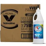 Valvoline SAE 75W-90 High Performance Gear Oil, 1 Quart x 12