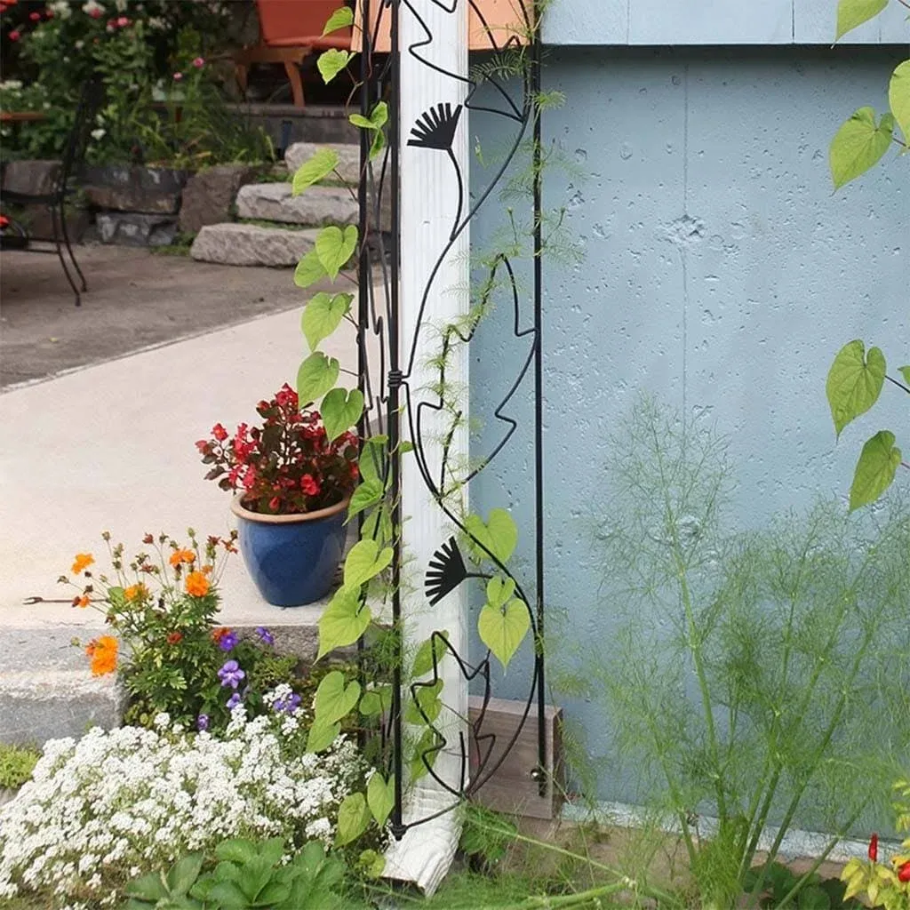 Achla Designs Downspout Trellis, Black