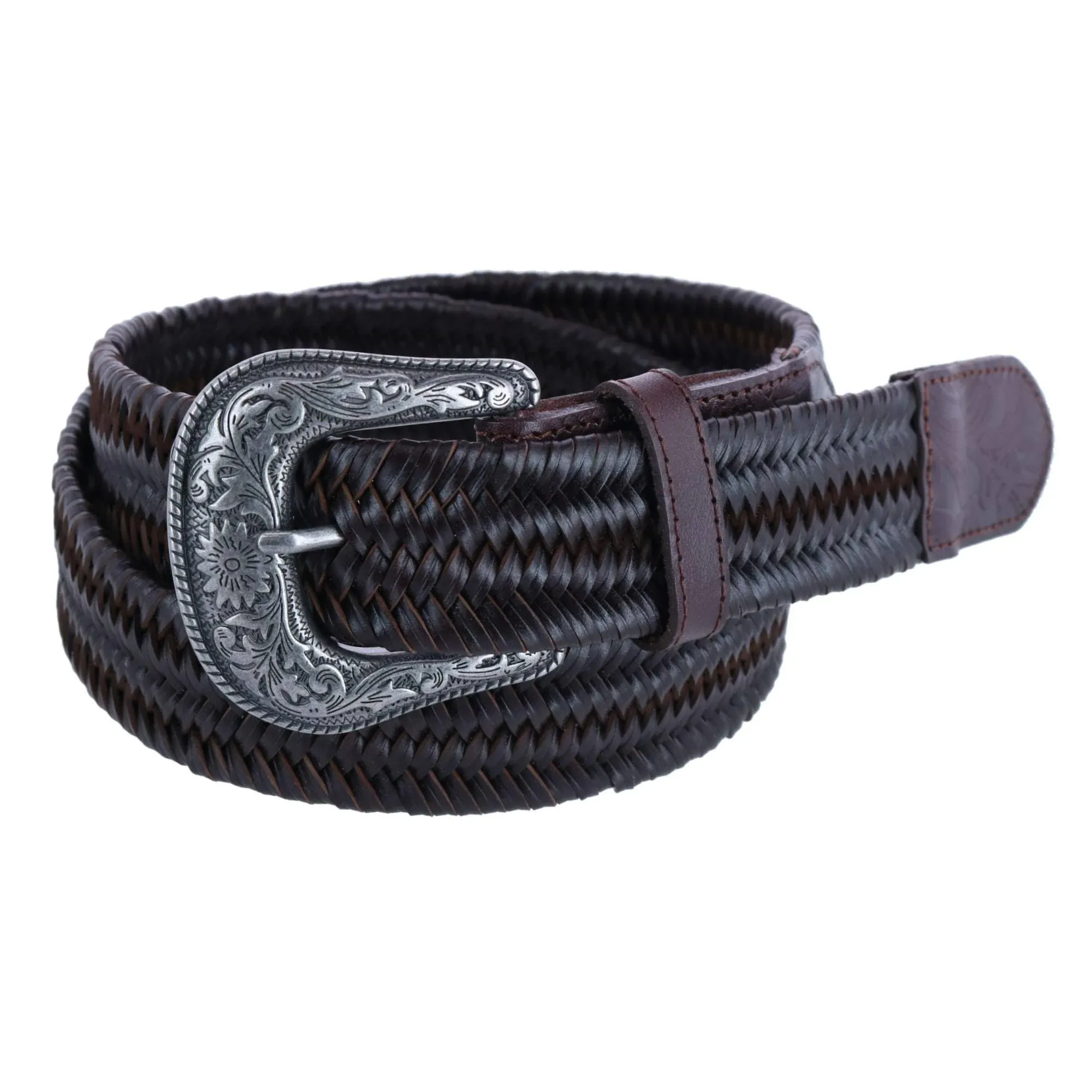 Wrangler Men's Stretch Braided Western Buckle Belt