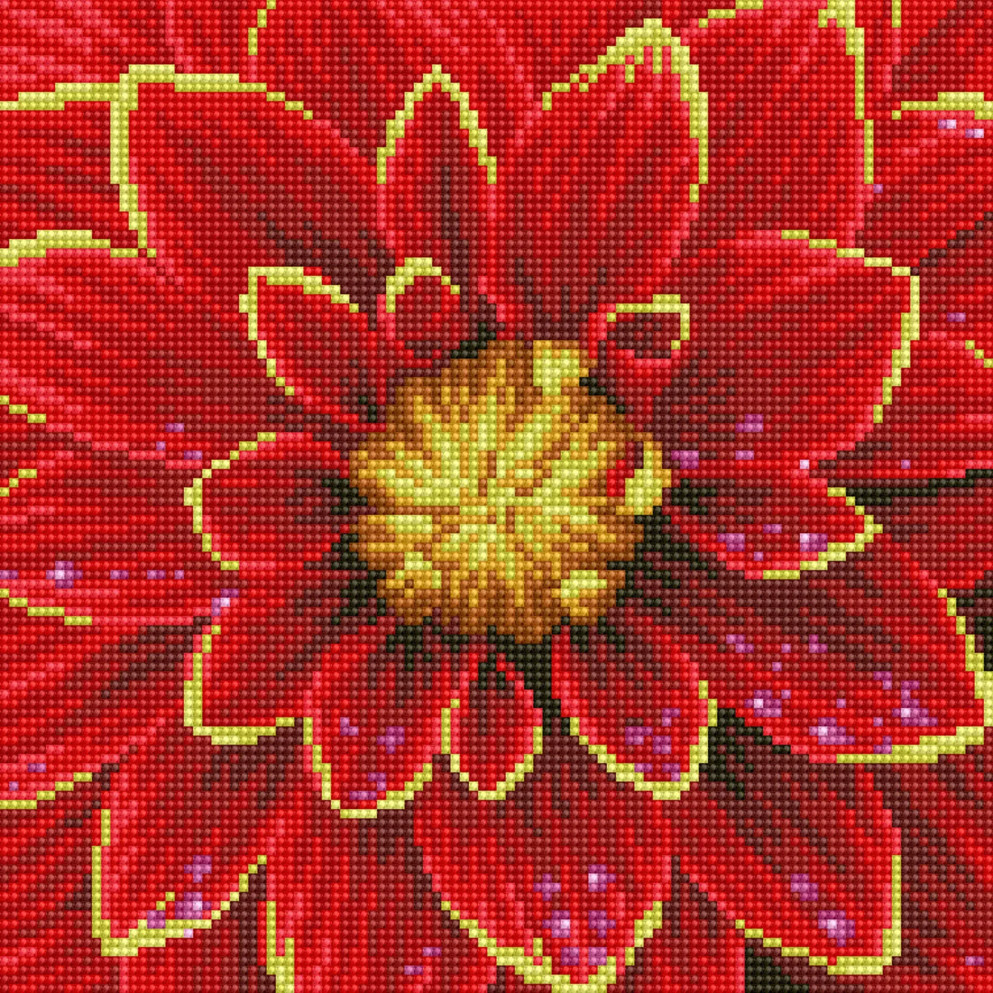 DIAMOND DOTZ ® - Dahlia, Partial Drill, Round Dotz, Diamond Painting Kits Flowers, Diamond Art Kit for Adults, Diamond Art Kits for Adults, Diamond Art Flowers, 12"x12"