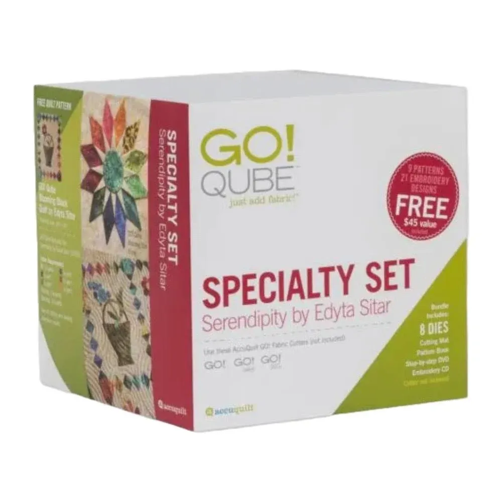 AccuQuilt Go! Qube Specialty Set - Serendipity by Edyta Sitar