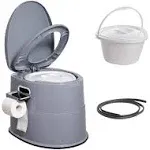 VEVOR MTSBXSMT300BBWUTFV0 Portable Toilet for Camping