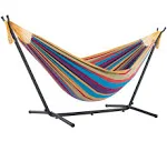 Vivere 9 ft. Double Hammock with Stand Tropical