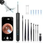 Yaej Ear Wax Removal, Ear Wax Removal Kit with 1080p HD, Ear Cleaner with Camera and Light, Ear Cleaning Kit with 6 Ear Spoon, Otoscope with Light, Ear