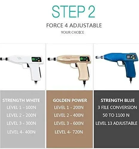 720N Chiropractic Adjusting Tool Instrument Electric Impulse Gun Actuator Massager Professional Massage Equipment Magnetic Therapy Massage Gun (Golden)