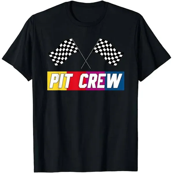 Pit Crew T Shirt for Hosting Race Car Parties Parents Pit