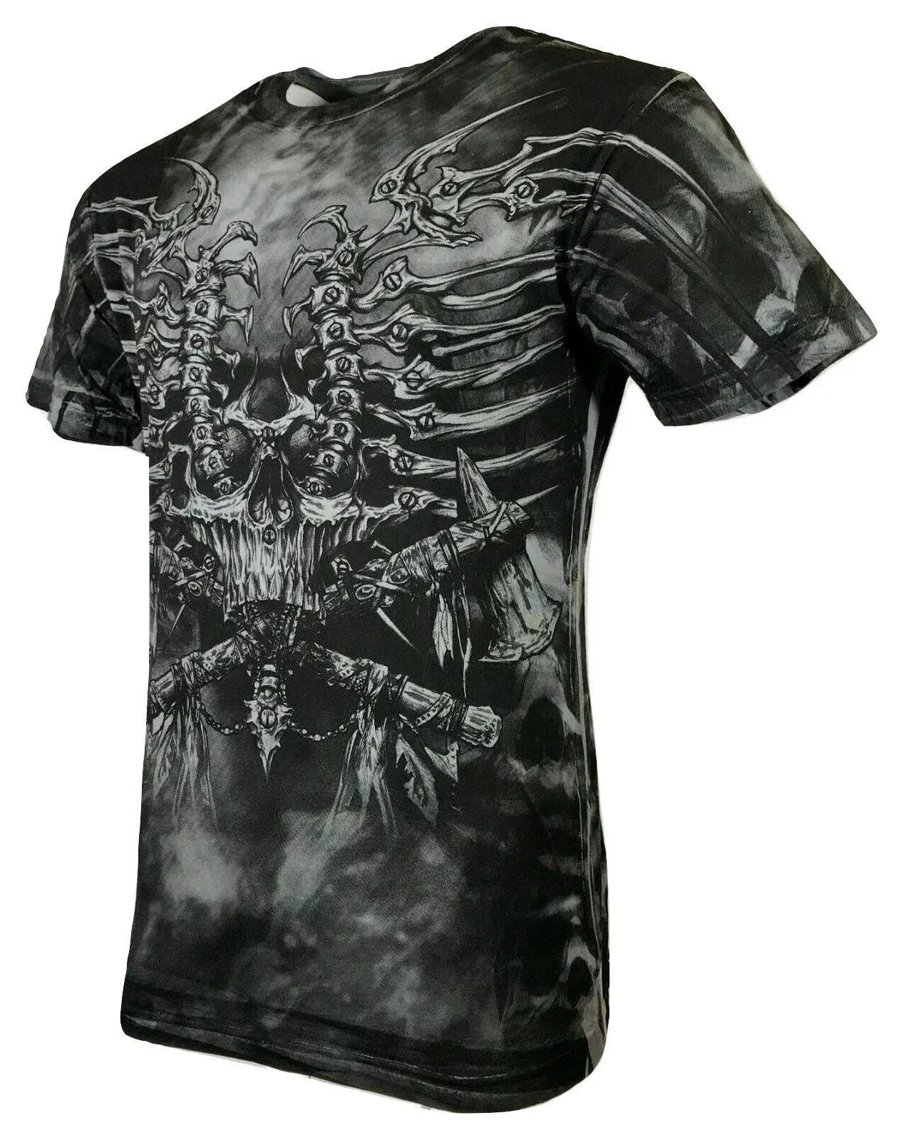 XTREME COUTURE by AFFLICTION Men's T-Shirt IRON BONES Skulls Biker MMA S-4X