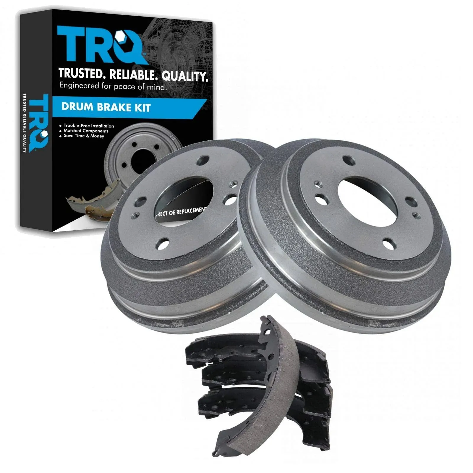 TRQ® BKA10469 - Rear Drum Brake Kit