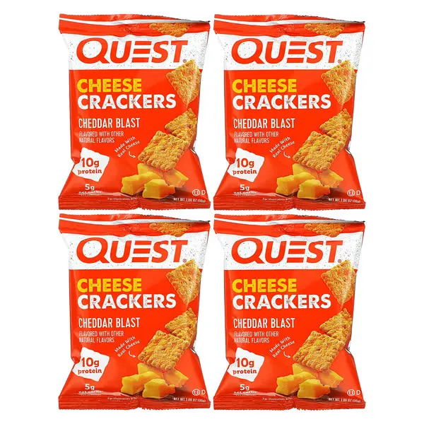 Quest - Cheese Crackers - Cheddar Blast - 4/Box