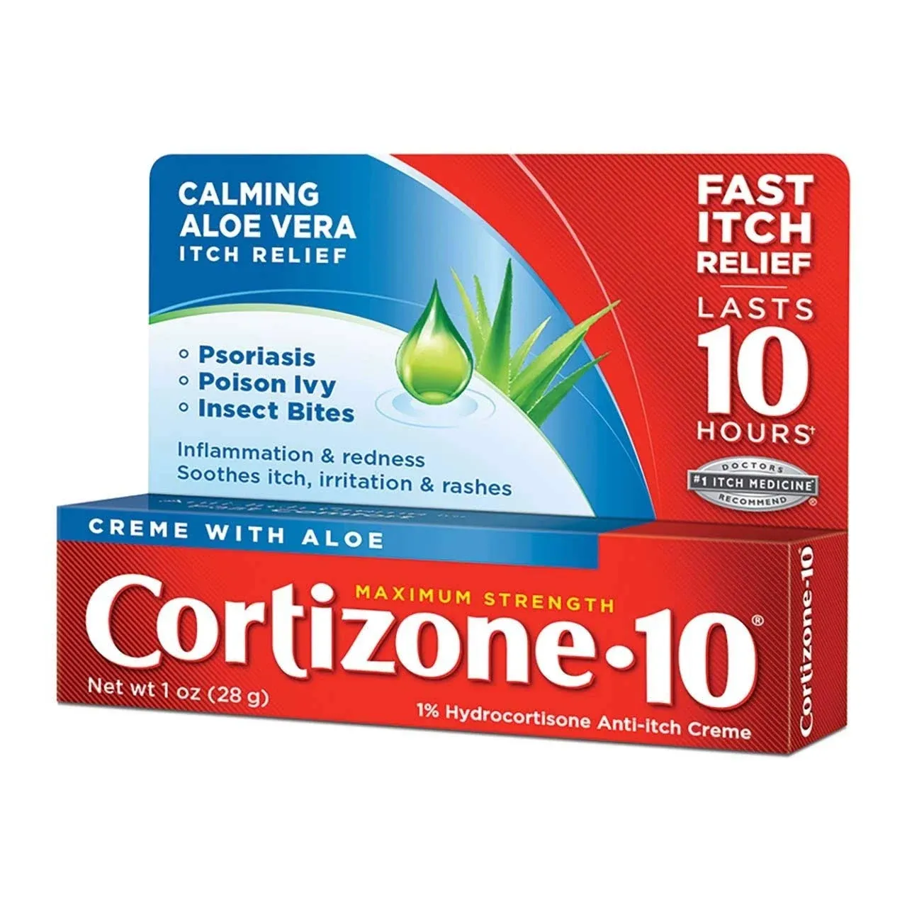 Cortizone 10 Maximum Strength Anti Itch Creme with Aloe 1 oz