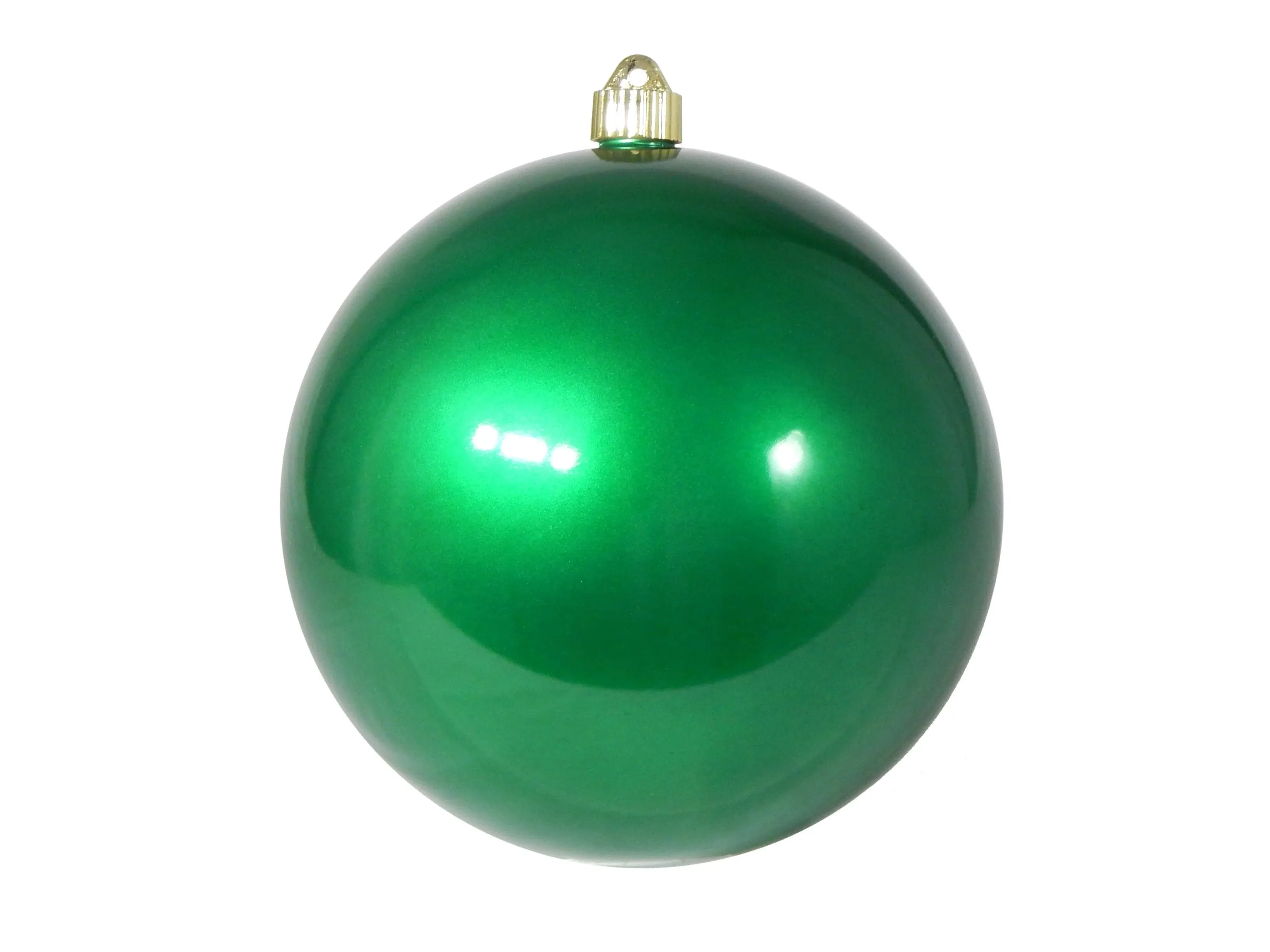 Christmas By Krebs 8" (200mm) Candy Green [1 Piece] Extra Large Solid Oversized Huge Big Outdoor Plastic, UV Ball Ornament Hanging Tree Decorations