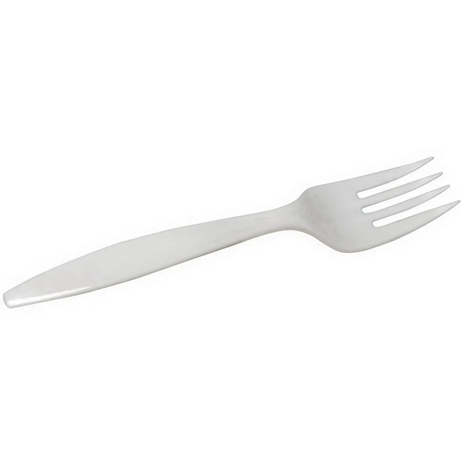 Dixie Plastic Forks, Mediumweight, White, 1000/Carton 