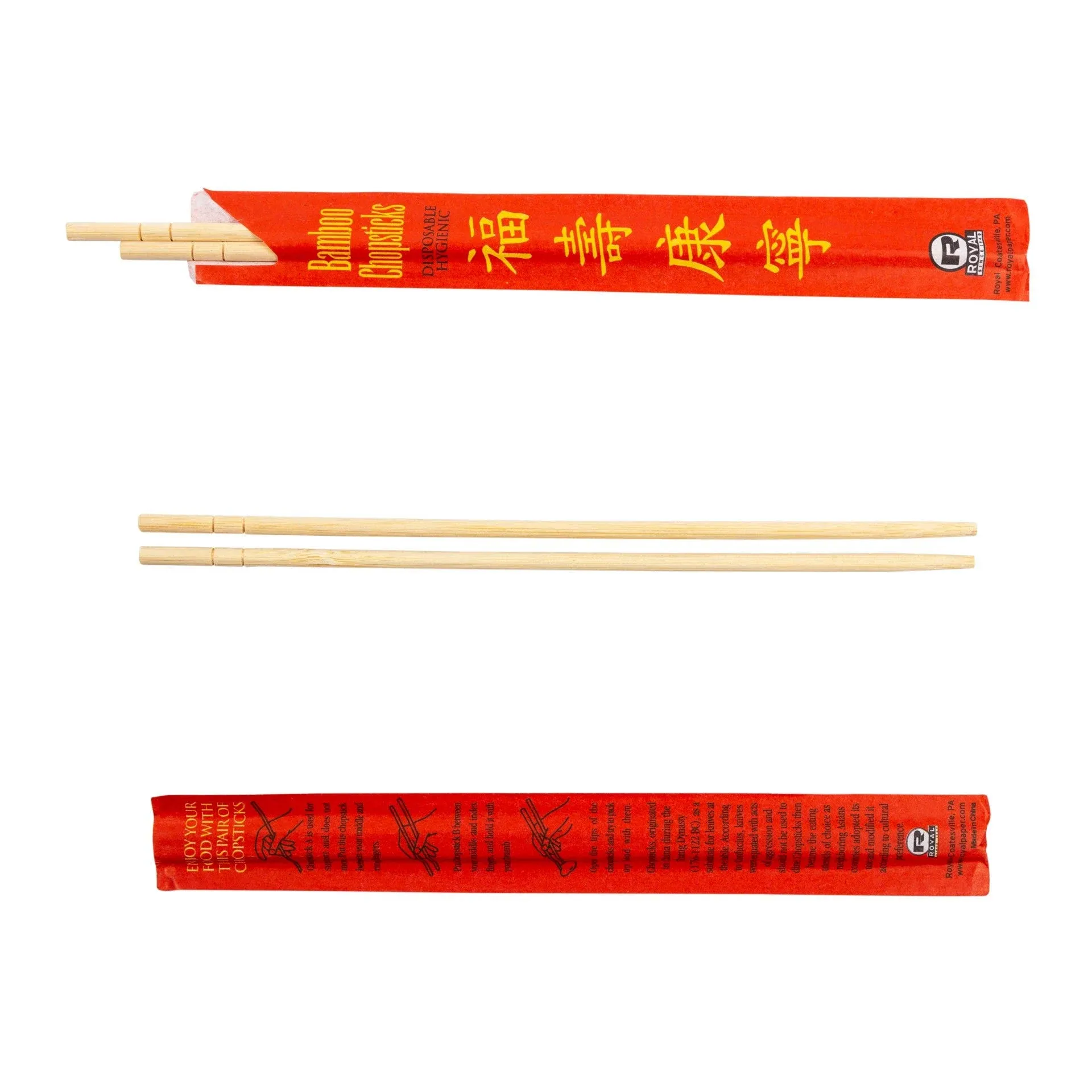 Royal Paper Products, Inc. Bamboo Chopsticks