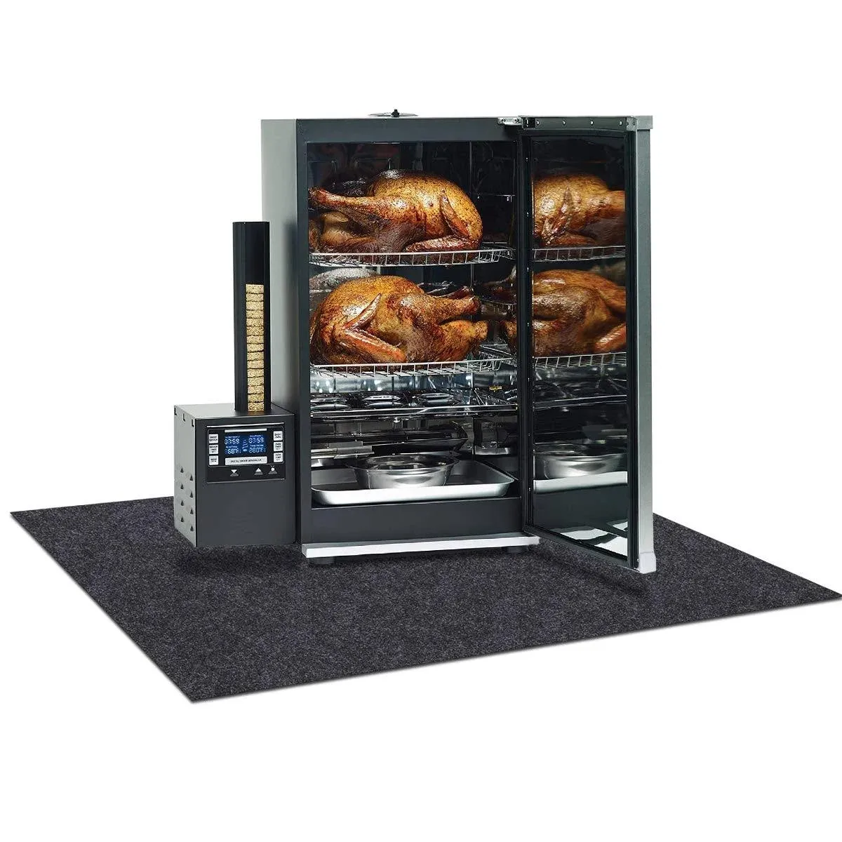 Electric Smoker Mat, Premium Oven Protective MatProtects Wooden Floors and