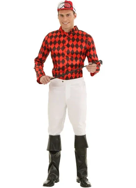 Adult Horse Jockey Costume, Red