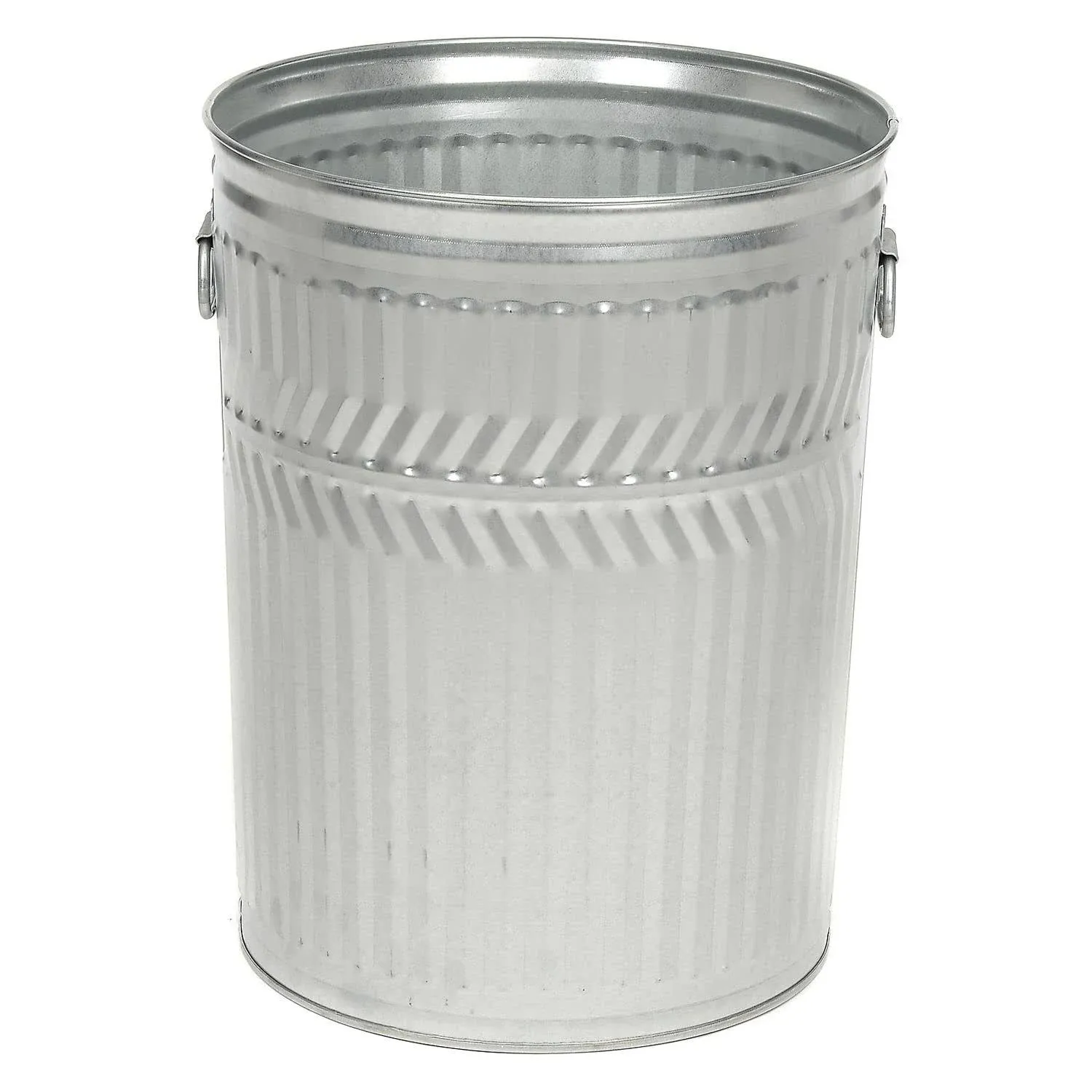 Witt Industries WHD32C 32 Gallon Galvanized Steel Heavy-Duty Outdoor Commercial Trash Can